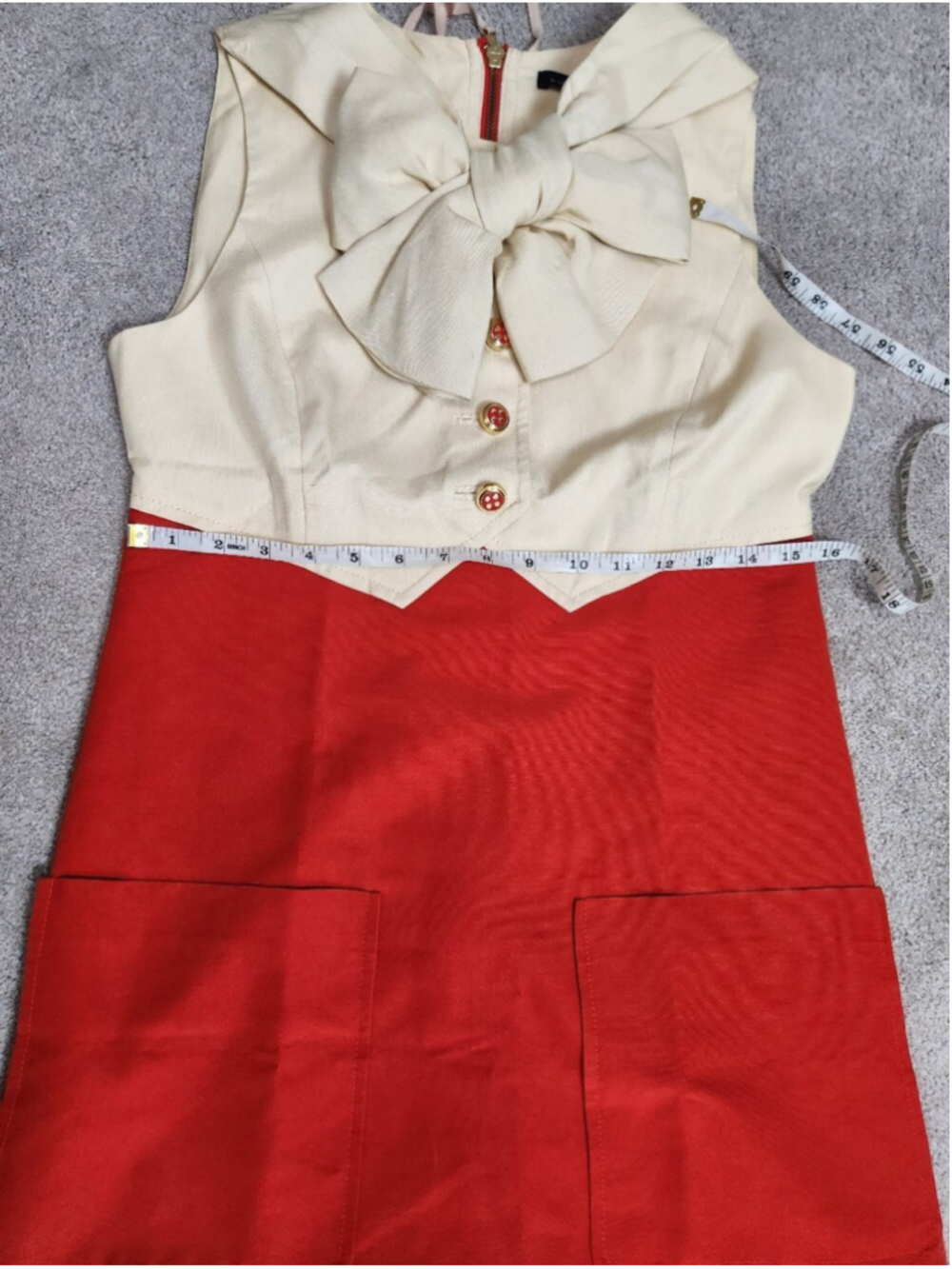 ASO Blair Waldorf Gossip Girl & Amanda Seyfried Bow Dress Sz 6 Preppy Collegiate - Picture 9 of 15